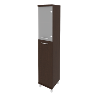 Шкаф высокий узкий правый First KSU-1.7(R) (венге Цаво)